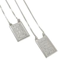 Promoção Escapulario Prata Italiana 925 60cm Medalha 10x14