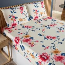 Promoção Jogo Lençol Queen 400 Fios 3peças Estampado E Macio