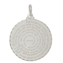 Promoção Pingente Pai Nosso Prata Maciça 925 - 2,5 Cm Promoção Pingente Pai Nosso Prata Maciça 925 - 2,5 Cm