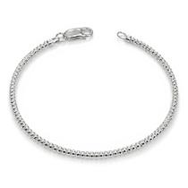 Promoção Pulseira Feminina Prata Maciça 925 Pipoca
