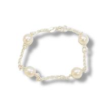 Promoção Pulseira Prata Maciça 925 Com Perola Promoção Pulseira Prata Maciça 925 Com Perola