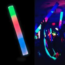 Promocionais Party Sticks Foam Glow Sticks Bulk - 100 Light Up Foam Sticks e LED Foam Sticks - 16 "Reutilizável Foam Light Sticks 3 Modo Multicolor Bulk Glow Sticks para casamentos, festas e danças