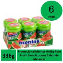 Promocional Mentos 6x56g S/ Açucares Sabor de Melancia