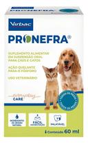 Pronefra 60ml Suplemento Renal para Cães e Gatos com Insuficiência Renal Virbac
