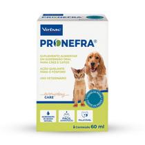 Pronefra 60ml Virbac - Suplemento Renal para Cães e Gatos Pronefra 60ml Virbac - Suplemento Renal para Cães e Gatos