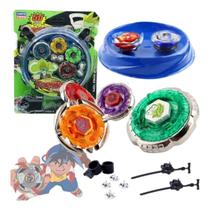 Pronta Entrega: 4 Beyblades de Metal com Arena para Crianças Pronta Entrega: 4 Beyblades de Metal com Arena para Crianças