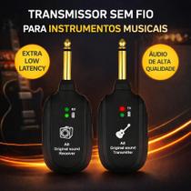 Pronta Entrega Transmissor Sem fio Wireless Guitarra, Teclado, Baixo Conector P10