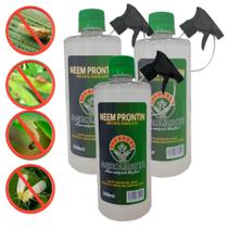 Prontin Neem 500 Ml - 3 Uni - Com Spray Pronto Uso - AGROLIDHER