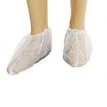 Propé Descartável em TNT, cor Branca, pct c/ 100 unidades HIDROMEPE - kit c/02 pcts.