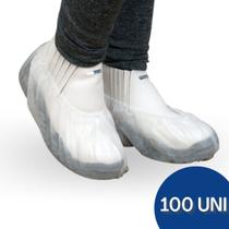 Propé descartável tnt Branca c/ 100 unidades - Touca sapato