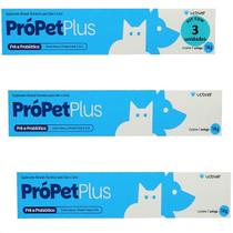 Própet plus 14g pré e probiótico para cães e gatos ucbvet kit com 3 Própet plus 14g pré e probiótico para cães e gatos ucbvet kit com 3