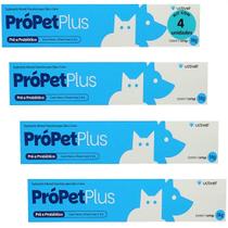Própet plus 14g pré e probiótico para cães e gatos ucbvet kit com 4 Própet plus 14g pré e probiótico para cães e gatos ucbvet kit com 4