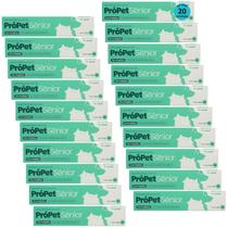 Própet sênior 14g pré e probiótico para cães e gatos ucbvet kit com 20