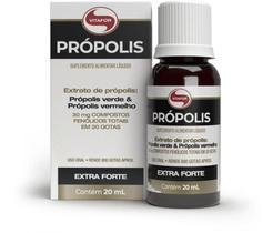 PRÓPOLIS - 20ml - EXTRATO DE PRÓPOLIS VERDE E VERMELHO - VITAFOR PRÓPOLIS - 20ml - EXTRATO DE PRÓPOLIS VERDE E VERMELHO - VITAFOR