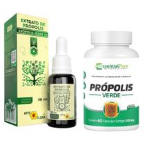 Própolis 70% Verde 60 Cápsulas Puro Natural Imunidade Fenólicos - Essential Pure Própolis 70% Verde 60 Cápsulas Puro Natural Imunidade Fenólicos - Essential Pure