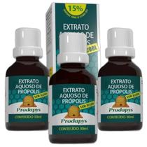 Própolis Extrato Aquoso Sem Álcool 30ml Kit com 3