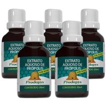 Própolis Extrato Aquoso Sem Álcool 30ml Kit com 5 Própolis Extrato Aquoso Sem Álcool 30ml Kit com 5
