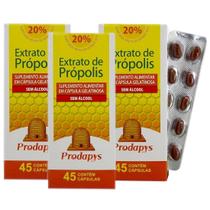 Própolis Marrom Suplemento Alimentar 45 Cáps S/ Álcool 3 Uni