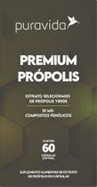 Própolis Premium Fenólicos 10mg 60 Softgels Puravida