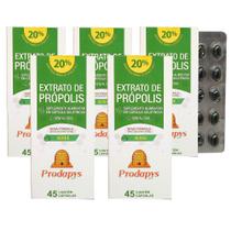 Própolis Verde - Suplemento Alimentar 45 cápsulas Kit com 5 Própolis Verde - Suplemento Alimentar 45 cápsulas Kit com 5