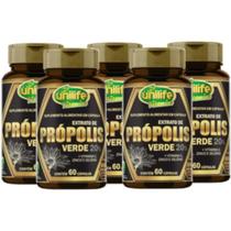 Própolis Verde + Vitamina C Zinco Selênio 500mg 60 cáps Kit com 5