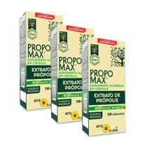 PROPOMAX Extrato de Própolis Verde EPP-AF 30 Cápsulas Apis Flora - Kit 3 unidades