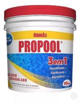 Propool 3 Em 1 Cloro Hidroall Balde 10kg Cloro Para Piscina