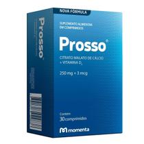 Prosso 250mg + 3mcg, caixa com 30 comprimidos