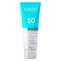 Prot facial sunless fps50 toque seco base bege claro 60g
