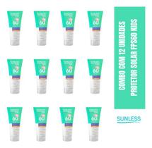 Prot Solar Fps 60 Kids Toque Seco Sunless 120g Combo 12 Und