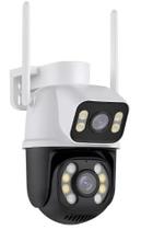 Proteção 24/7: Câmera de Segurança Wifi HD 1080p à Prova D'água com Chamada de Voz Bidirecional e Visão Noturna