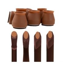 Proteção Cadeira Mesa Silicone Feltro 20Mm A 25Mm Kit 24 Pçs