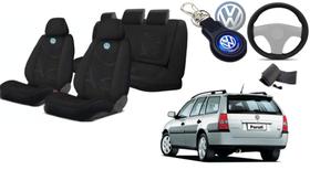 Proteção Completa: Capas para Bancos da Parati 1997-2012 + Volante e Chaveiro VW
