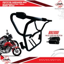 Proteção de carenagem e motor titan / fan 160 2016 a 2022 - MOURA MOTOS