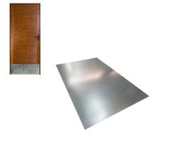 Protecao De Porta Chapa Galvanizada Chuva Urina Com Altura 30cm