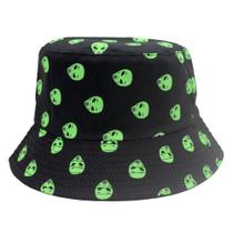 Proteção solar Bucket Hat Aliens Anime para adultos unissex