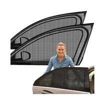 Proteção UV Dobrável Para Janela Traseira Do Carro Cortina De Malha 2pcs Prevenir Mosquito Sol