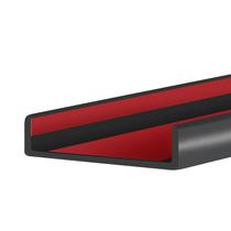 Protector de Bordes para Muebles Protalwell Canal U 63mm 6m Negro