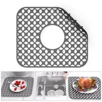 Protector de Fregadero TOOVEM, Tapete de Silicona Resistente al Calor 34,5x29,5 cm
