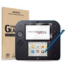 Protector de Pantalla AKWOX 2DS Vidrio Templado HD Transparente 4 piezas Protector de Pantalla AKWOX 2DS Vidrio Templado HD Transparente 4 piezas