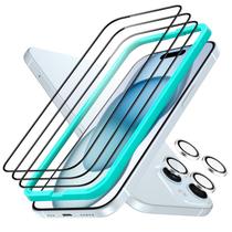Protector de Pantalla ESR para iPhone 15 con Protector para Lente de Cámara Paquete 3+2