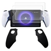 Protector de Pantalla + Funda de Silicona para PlayStation Portal PS5 Protector de Pantalla + Funda de Silicona para PlayStation Portal PS5