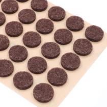 Protectores de Fieltro para Muebles BumpProtect Redondos 10 mm Paquete de 100 Marrón Oscuro