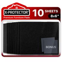 Protectores de Fieltro para Muebles X-Protector 20,5x15 cm para Uso Pesado 10 piezas