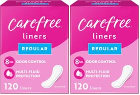 Protectores Diarios Carefree Regular Sin Fragancia Paquete de 240 Unidades