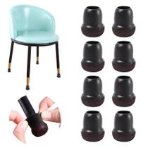 Protectores para Patas de Silla GAGUIUP 16 Piezas de Silicona con Fieltro 1,3 cm - 1,9 cm
