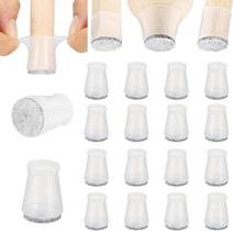 Protectores para Piso de Muebles Aneaseit 16 piezas Silicona Transparente con Fieltro