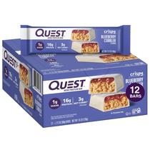 Protein Bar Quest Nutrition Crispy Blueberry Cobbler 12x16g