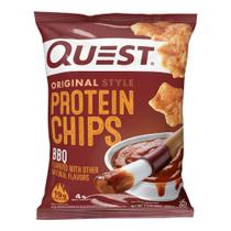 Protein Chips Quest Nutrition BBQ 33ml, pacote com 12