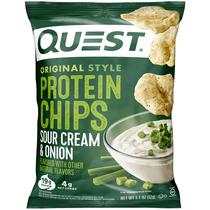 Protein Chips Quest Nutrition Creme de leite e cebola 330 ml x12